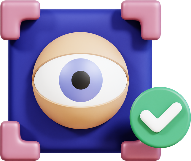 eye scanner 3d icon